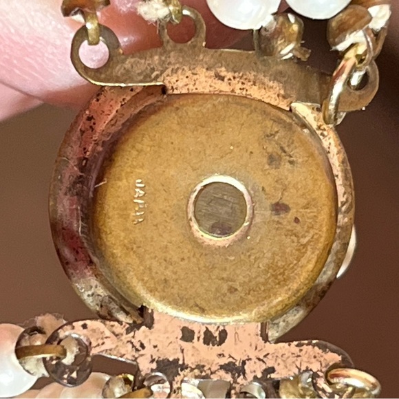 Antique Vintage Maximalism Waterfall Pearl Victorian Choker festoon Necklace - Picture 12 of 17